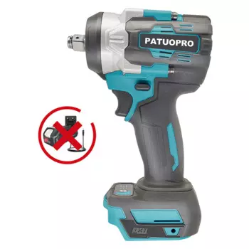 PATUOPRO Бесщеточный Ударный Гайковерт 1/2", 550Н·м, для аккумулятора Makita 18В