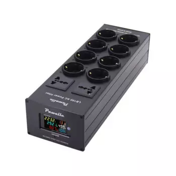 Pawalle LB-100 фильтр питания молния Защита от перенапряжения розетка напряжения Многофункциональный дисплей совместимый с вилкой EU/UK/AU