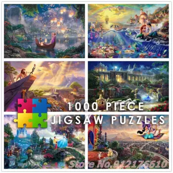 Пазл детский, 1000 деталей, с персонажами мультфильмов Диснея