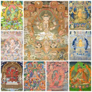 Пазлы Ganesha «сделай сам» для взрослых, 1000 деталей, пазл для индийской мифологии, тибетская буддийская развивающая богиня, игрушки «сделай сам», декор для комнаты