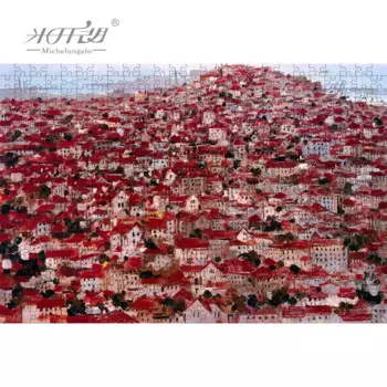Пазлы Микеланджело, деревянные, 500, 1000, 1500, 2000 шт., пейзаж мечты, Детская развивающая игрушка, коллекционные предметы, живопись, Декор