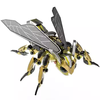 Пчелы. Декоративная модель Wasp. Взрослый 3D пазл золотого цвета ручной работы. Креативные подарки «сделай сам». Подарок на день рождения