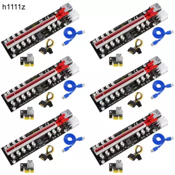 PCIE подъемник для видеокарты VER103A-3 Riser PCI Express X16 высокомощный 12 конденсатор SATA к 6-контактному кабелю USB3.0 кабель для майнинга BTC
