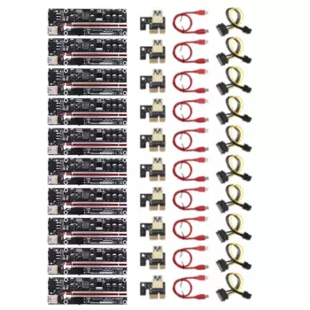 PCIE Riser 011 V011 Pro PCI-E PCI E экспресс-карта GPU 16X увеличитель видеокарты для майнинга биткоинов