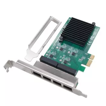 PCIe X1 четырехпортовая Gigabit Ethernet Сетевая карта RTL8111H настольный компьютер сервер 4-RJ45