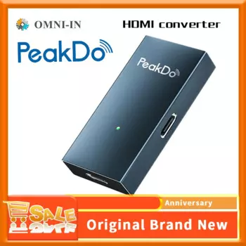 PeakDo Высокая производительность 4K @ 60Hz HDMI для USB-C адаптер-улучшенное подключение Совместимо с XReal Air, Rokid Air, RayNeo AR,
