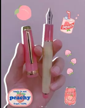 Перьевая ручка Jinhao 82 Speical, летняя серия, персиковая сода и апельсиновый наконечник