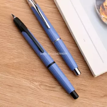Перьевая ручка MAJOHN A2 из смолы, серебряный зажим, Выдвижной регулируемый чернильный преобразователь, ручка для офиса, школы, подарок для письма, легче, чем