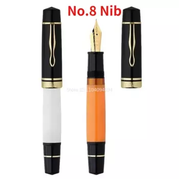 Перьевая ручка Majohn P139 из смолы с поршневым наконечником #6 EF/F/M, ручка большой емкости для письма в подарок
