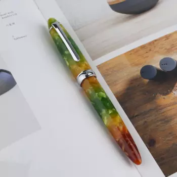 Перьевая ручка Penbbs, разноцветная Полировочная каллиграфическая ручка с лезвием и наконечником из акриловой смолы, Канцтовары для взрослых, студентов, учебников и школ, 308