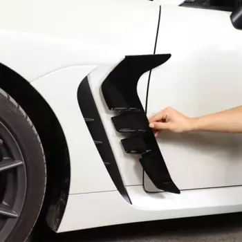 Переднее крыло автомобиля для Subaru BRZ 2022 ABS, Боковая Крышка вентиляционного отверстия, отделка, наклейка на вентиляционную решетку Shark Gills, боковое вентиляционное отверстие для Toyota 86 2022, аксессуары