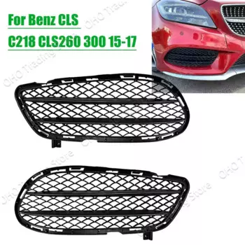Передний бампер, спойлер для Mercedes-Benz CLS Class C218 CLS260 CLS300 AMG 2015-2017, воздухозаборная решетка, противотуманная фара