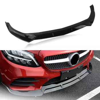 Передний бампер, спойлер, нижняя защита, сплиттер, лезвие для Mercedes Benz C Class W205 2019-2020