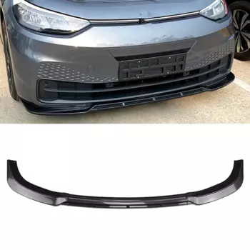 Передний бампер спойлер сплиттер губа для Volkswagen VW ID.3 2019 2020 2021 2022 углеродное волокно внешний вид/Блеск черный цвет
