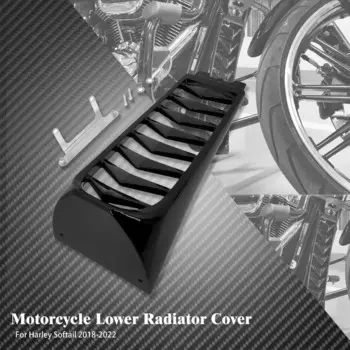 Передний обтекатель мотоцикла, спойлер, нижняя крышка радиатора для Harley Softail Breakout FXBR Fat Boy Street Bob FLSTF 2018-2023, черный