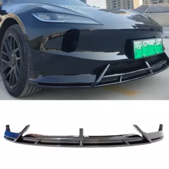 Передний спойлер бампера губа для Tesla модели 3 2017 2018 2019 2020 2021 2022 2023 глянцевый черный нижний разделитель Защита корпуса лезвия
