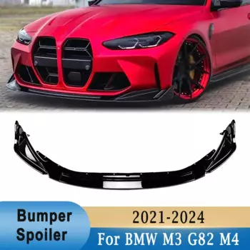 Передний спойлер для бампера, губа для BMW M3 G82 M4 2021-2024, защита для нижнего бампера, воздушный диффузор, разделитель, защита «сделай сам», модификация автомобиля