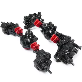 Передняя и задняя портальная ось из алюминиевого сплава для Axial SCX10 II 90047 90046 1/10 RC Rock Crawler автомобильные обновленные детали