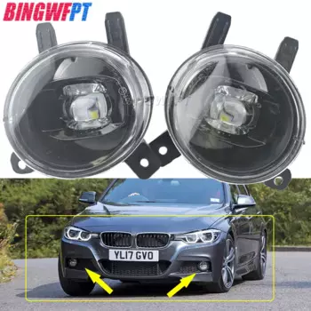 Передняя линза, дневное освещение для BMW F30 F22 F35 F36 F34 F20 F32 LCI, противотуманная фара, противотуманные фары, лампы, белые лампы, автомобильные аксессуары