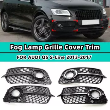 Передняя противотуманная лампа, нижняя крышка радиатора для Audi Q5 Sport S-line 2013 2014 2015 2016 2017, решетка с Сотами 8R0807681S,8R0807682N
