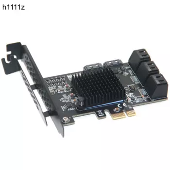 Переходник для майнинга Чиа PCIE SATA, 8 портов, 6 ГБ, адаптер SATA3.0, PCI Express X1 SATA, Расширительная карта, PCI-E к SATA контроллеру ASM1064