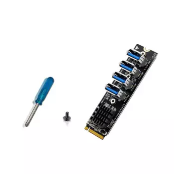 Переходник NGFF M.2 на USB 3,0 PCI Express, адаптер, расширитель графической видеокарты M2 на PCI-E PCIe X16, переходник для майнинга