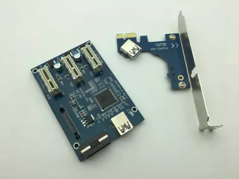 Переходник PCI Express на Mini PCI-Express, переходная карта Mini ITX на 3 внешних слота PCI-E, адаптеры, карты