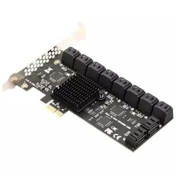 Переходник Pcie-SATA III с 20/16/портами, 6 ГБ на PCI контроллер, переходник PCIE на SATA III, адаптер PCIE, Sata Плата расширения