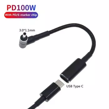 Переходник USB Type C на 3,0x1,1 мм KYMISON