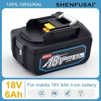 Перезаряжаемая батарея BL1860 Makita 18 в 18650 для литий-ионной батареи Makita для электроинструментов BL1830 BL1850B LXT400