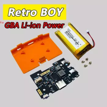 Перезаряжаемая литиевая батарея для замены модуля батареи GBA для Game Boy Advance, совместимая яркость