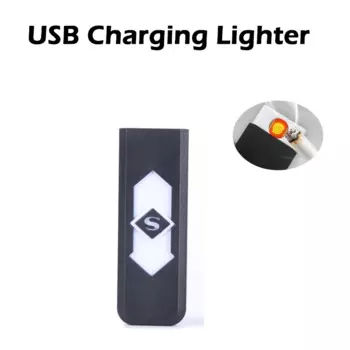 Перезаряжаемая ветрозащитная беспламенная Электронная зажигалка с USB-зарядкой