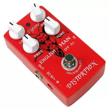 Pigtone PP-24 Классическая педаль эффектов искажения для электрогитары Аксессуары Педали эффектов Real Bypass
