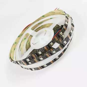 Пиксельная гибкая светодиодная лента, 10 м, не водонепроницаемая, 5050 SMD, RGB, WS2801, 5 в постоянного тока, 32 светодиода/м, 32IC/m