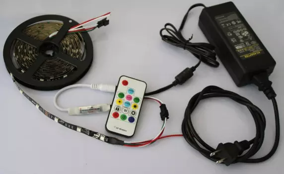 Пиксельная Светодиодная лента ws2811ic 300 RGB с полноцветным пультом дистанционного управления и драйвером, 5 м, 5050 светодиодов, 12 В постоянного тока