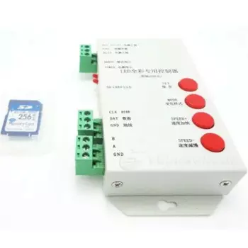 Пиксельный контроллер LPD6803/DMX512/WS2811 DC5-24V RGB для светодиодной ленты/пикселя/модуля/струны + sd-карта 256 МБ + редактирование программного обеспечения DIY