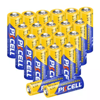 PKCELL 20 шт. AA R6P цинковые угольные батарейки большой емкости R6P UM3 MN1500 E91 для игрушек, фонариков и бытовых устройств