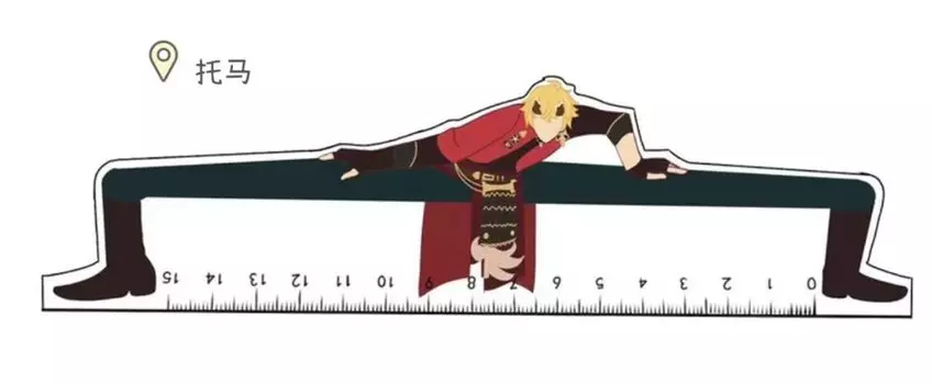 Пластиковая линейка Game Impact Cool Long Legs 15см