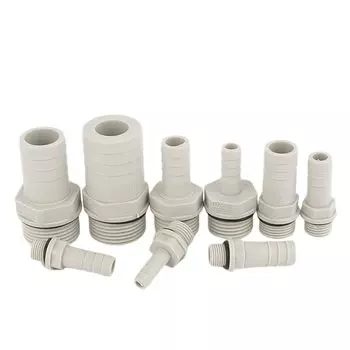 Пластиковый коннектор для мягкой трубы 1/8"-3/4", 6-25 мм