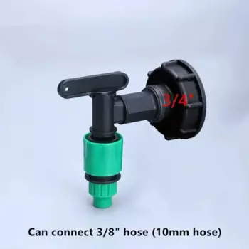 Пластиковый кран для IBC 60 мм черный