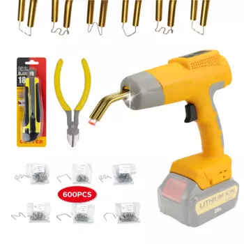 Пластиковый сварочный инструмент Dewalt, 80 Вт, литий-ионный аккумулятор 20 в макс., инструмент для ремонта автомобиля, сварочный инструмент с гвоздями 600 шт., сварочный пистолет