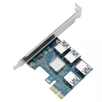Плата адаптера видеокарты VER009S PCIE One для четырех X1 к X16 Внешний удлинительный кабель видеокарты