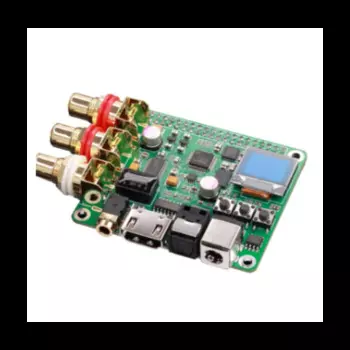 Плата аудио декодера DAC Raspberry Pi, плата Hi-Fi расширения, поддерживает коаксиальное волокно I2S OUT для Raspberry Pi 3B 3B + 4B