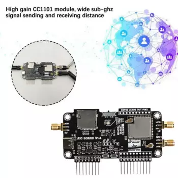 Плата расширения 3 в 1 для Flipper Zero, плата расширения для Wi-Fi NRF24 + ESP32, с высоким коэффициентом усиления CC1101, модуль NRF Sniffer mousecker