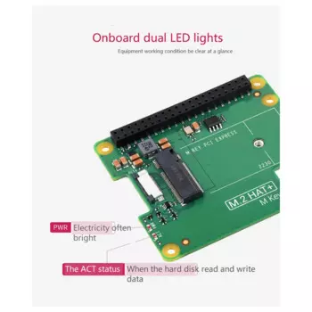 Плата расширения для Raspberry Pi 5 Pcle на M.2 NVMe, плата расширения SSD M.2, с модулем B