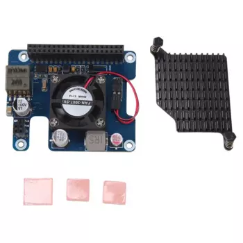Плата расширения для Raspberry Pi 5 Poe HAT 802.3Af/At с охлаждающим вентилятором для Raspberry Pi 5