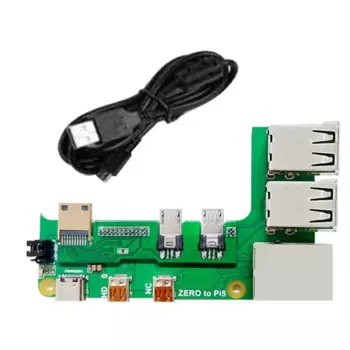 Плата расширения для Raspberry Pi Zero 2 Вт к PI5 с кабелем Zero к адаптеру интерфейса Pi5 PCB