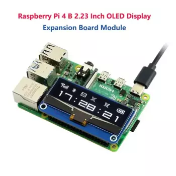 Плата расширения Raspberry Pi 4 B, органический светодиодный дисплей 2,23 дюйма, поддерживает SPI / I2C / Jetson Nano/Raspberry Pi 3B/3B /4B