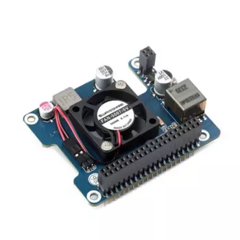 Плата расширения Raspberry Pi 5 Power over Ethernet PoE, тип F, встроенный охлаждающий вентилятор 802.3af/at, Стандарт сети