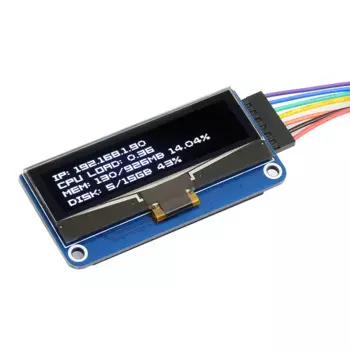 Плата расширения Raspberry Pi с OLED-дисплеем 2,23 дюйма, разрешение 128 32, поддержка SPI/I2C